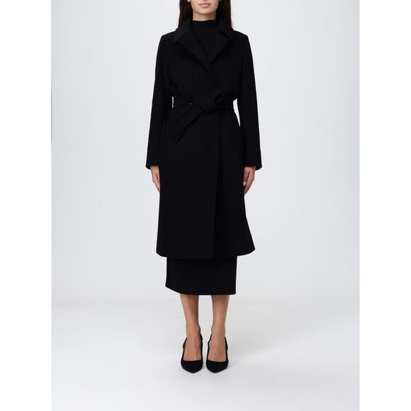 Max Mara Studio Coat Woman Black